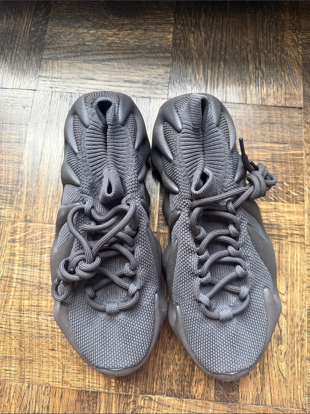 Women’s Athletic Knit Sneakers in Dark Gray